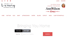Tablet Screenshot of annwilsonhomes.com